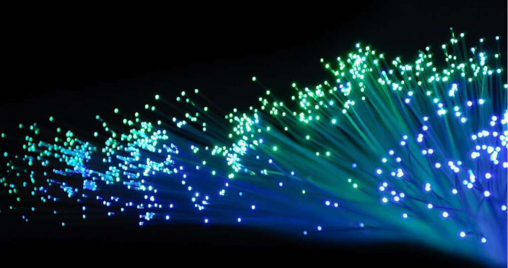 speed in fibre optic cable